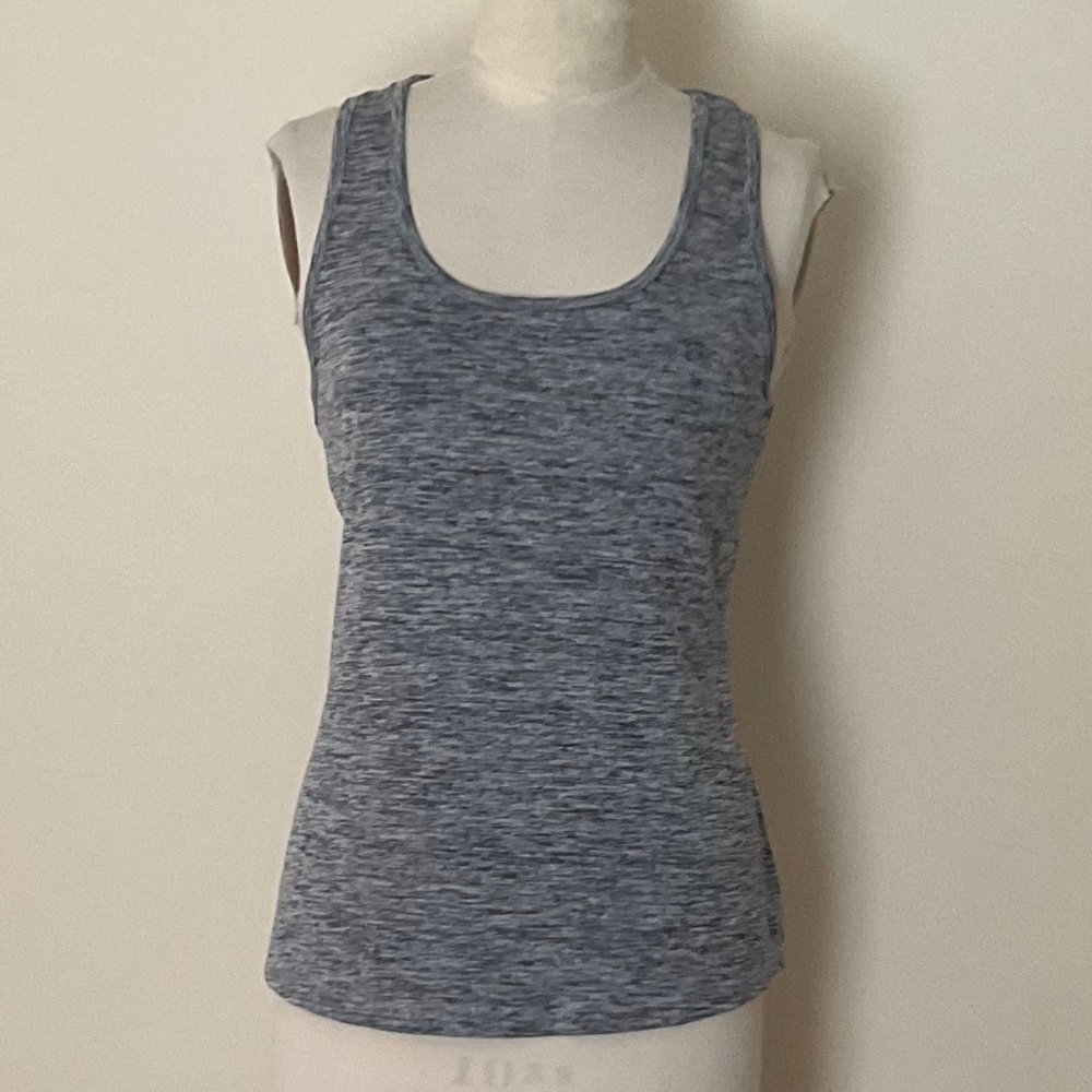 ASOS.4505 Racer Back Tank Top Heather Navy Sz: 12 Pre-owned